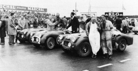 1955 Le Mans start; Richardson came 15th with Maddeley